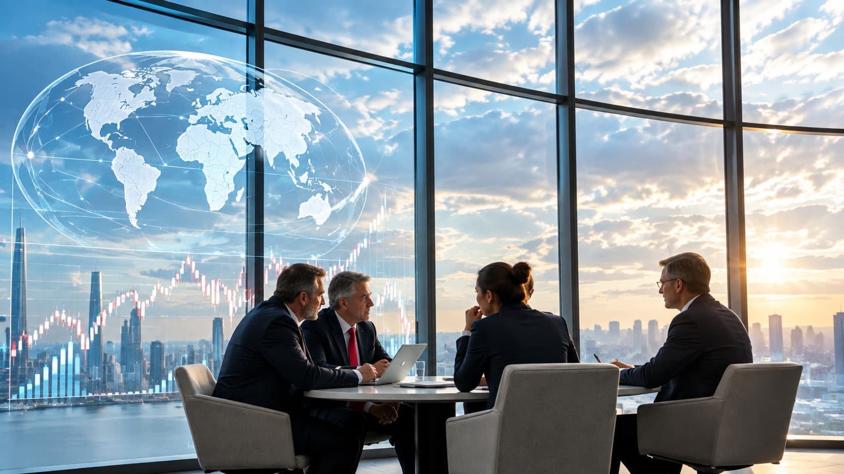 Senior manager studying strategic management and leadership